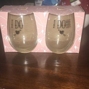 Stemless wine glass
